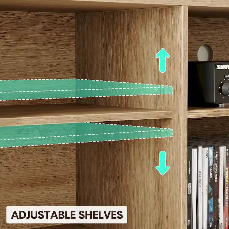 Rattan TV Stand for 75 Inch, Boho Entertainment Center with Storage and Doors