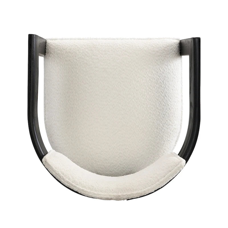 Conrad Sophisticated Modern Dining Chair With Armrest by Christopher Knight Home