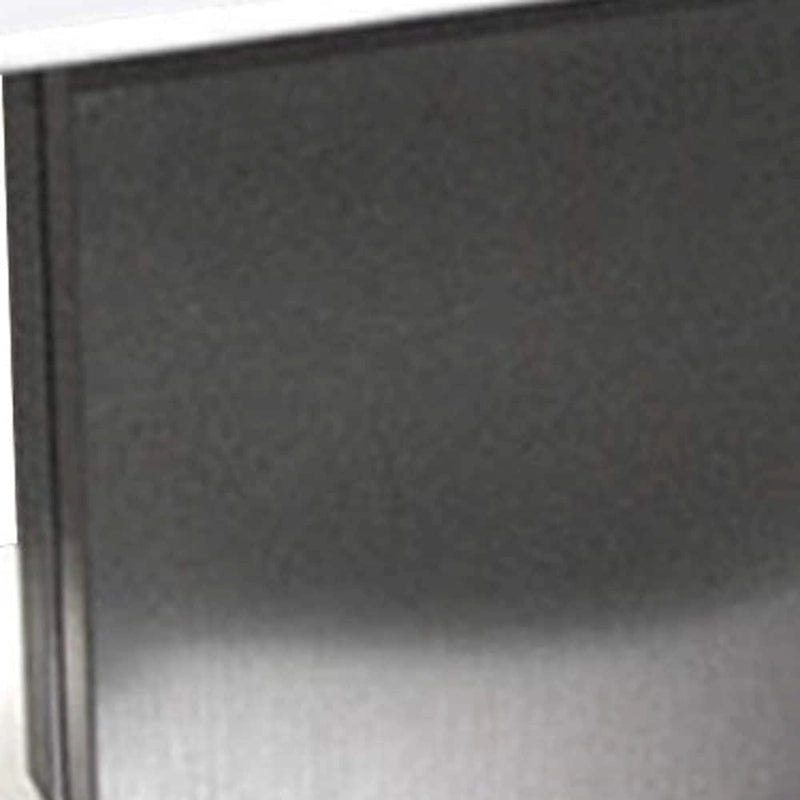 HomeRoots 22 White And Silver Marble And Metal Square Pedestal End Table - 21.5' X '22' X '21.5