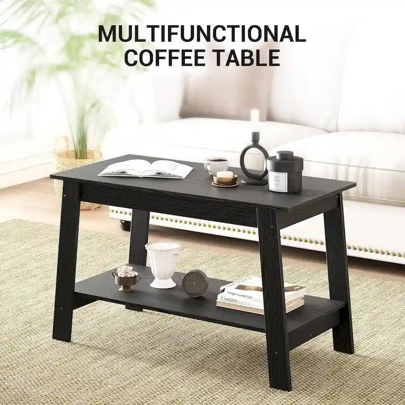 Rustic Small Coffee Table for Living Room, kItchen - N/A