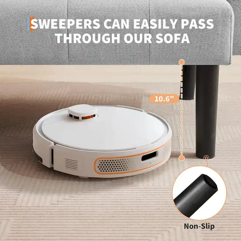 Sofa Bed, Compact Loveseat, Modern Mid-Century Sleeper Sofa, Convertible Couch, Living Room Couches