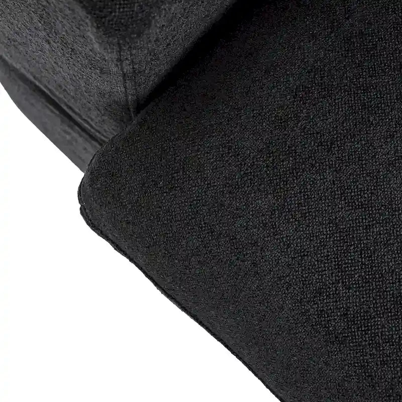 160.6 Modern Linen Upholstered Sofa Multiple Cushions Sectional Couch