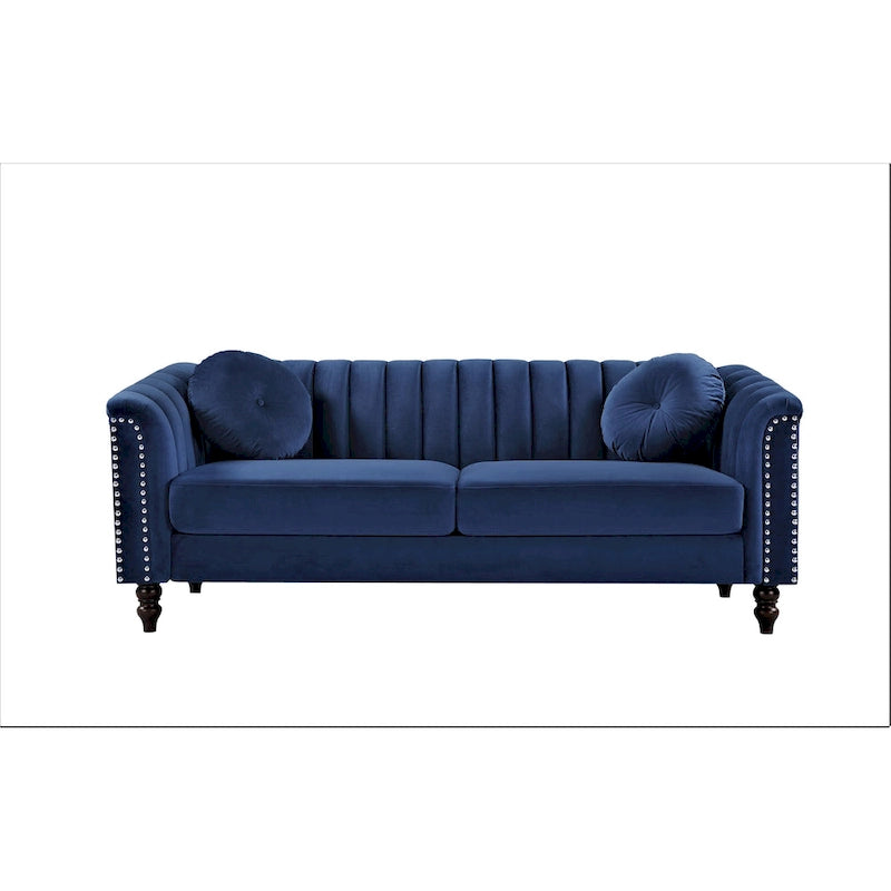 Hills Tufted Back Nailhead 75.2 Sofa