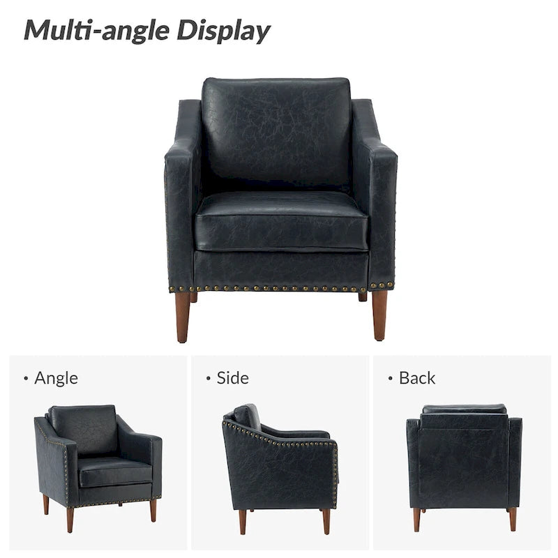 Duarte Transitional Armchair with Sloped Arms Set of 2