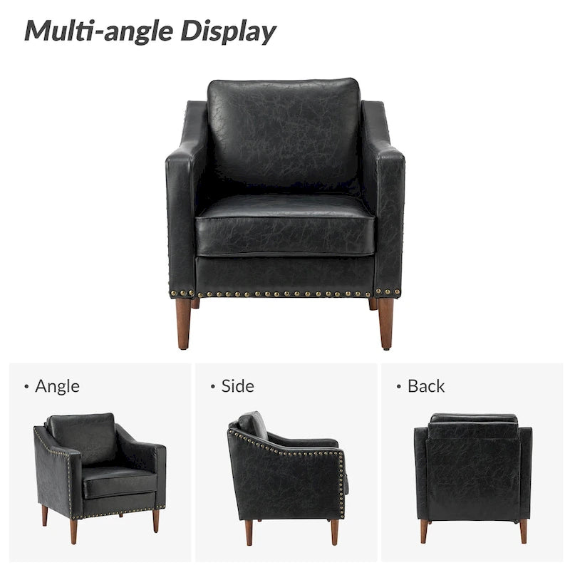 Duarte Transitional Armchair with Sloped Arms Set of 2