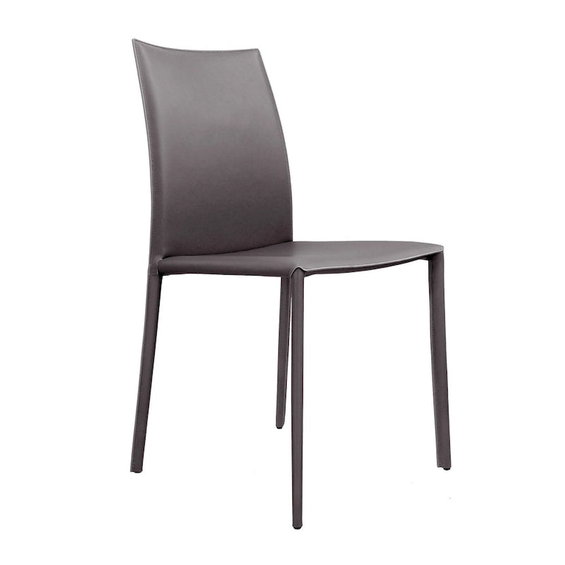 Lynda Mid-Century Modern Bonded Leather Dining Chair