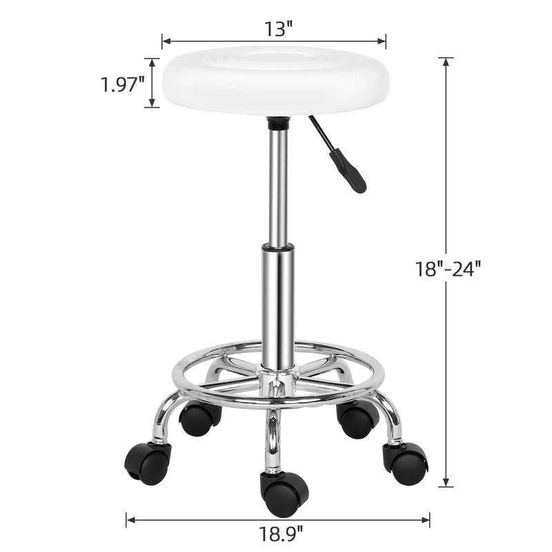 Adjustable Rolling Swivel Salon Stool Chair for Tattoo Massage Facial Spa,Bar Stool
