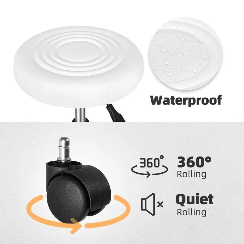 Adjustable Rolling Swivel Salon Stool Chair for Tattoo Massage Facial Spa,Bar Stool