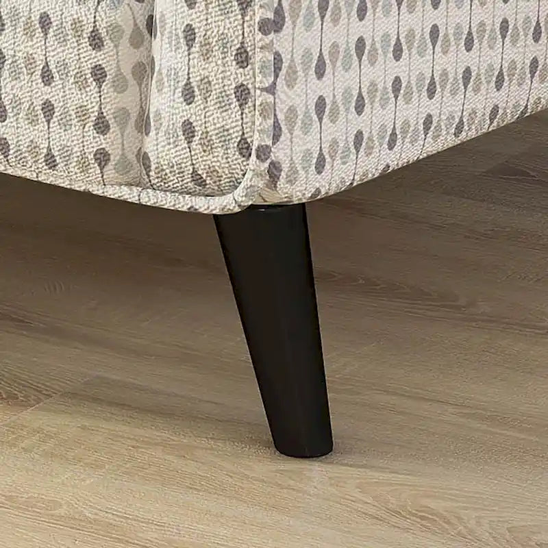 Eldan Transitional Multi-color Fabric Upholstered Stripe Pattern Armchair