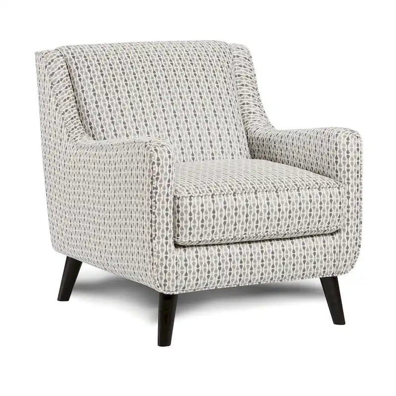 Eldan Transitional Multi-color Fabric Upholstered Stripe Pattern Armchair