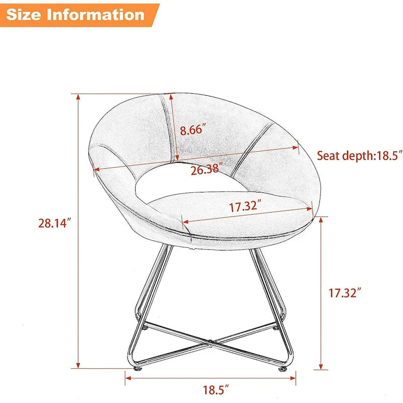 Green Velvet chair,velvet accent chair for Living Room Bedroom Office Leisure Upholstered Single Sofa