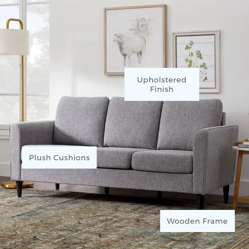 Brookside Clara 73 Upholstered Curved Arm Sofa