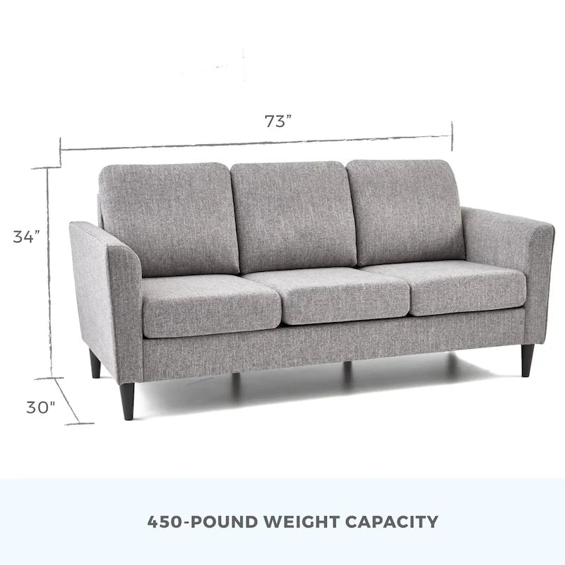 Brookside Clara 73 Upholstered Curved Arm Sofa