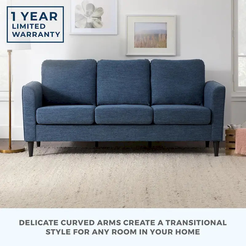 Brookside Clara 73 Upholstered Curved Arm Sofa