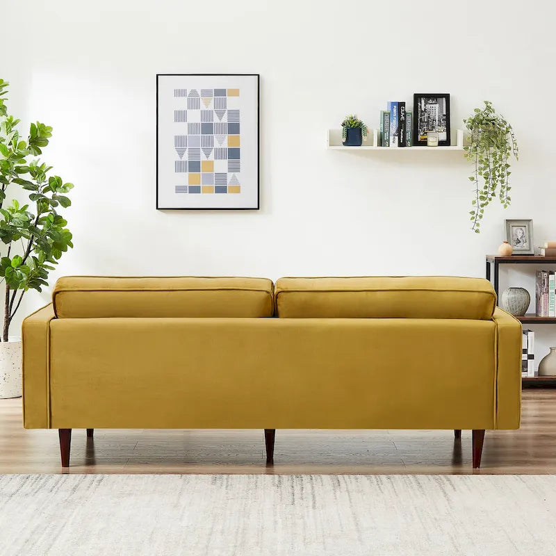 Kerry Mid Century Modern Comfortable Furniture Style Tufted Velvet Couch