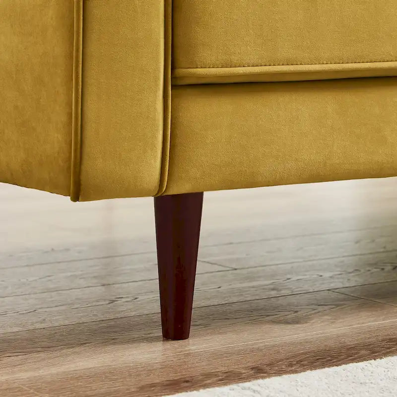 Kerry Mid Century Modern Comfortable Furniture Style Tufted Velvet Couch