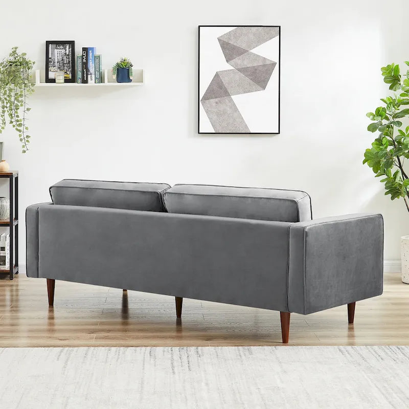 Kerry Mid Century Modern Comfortable Furniture Style Tufted Velvet Couch