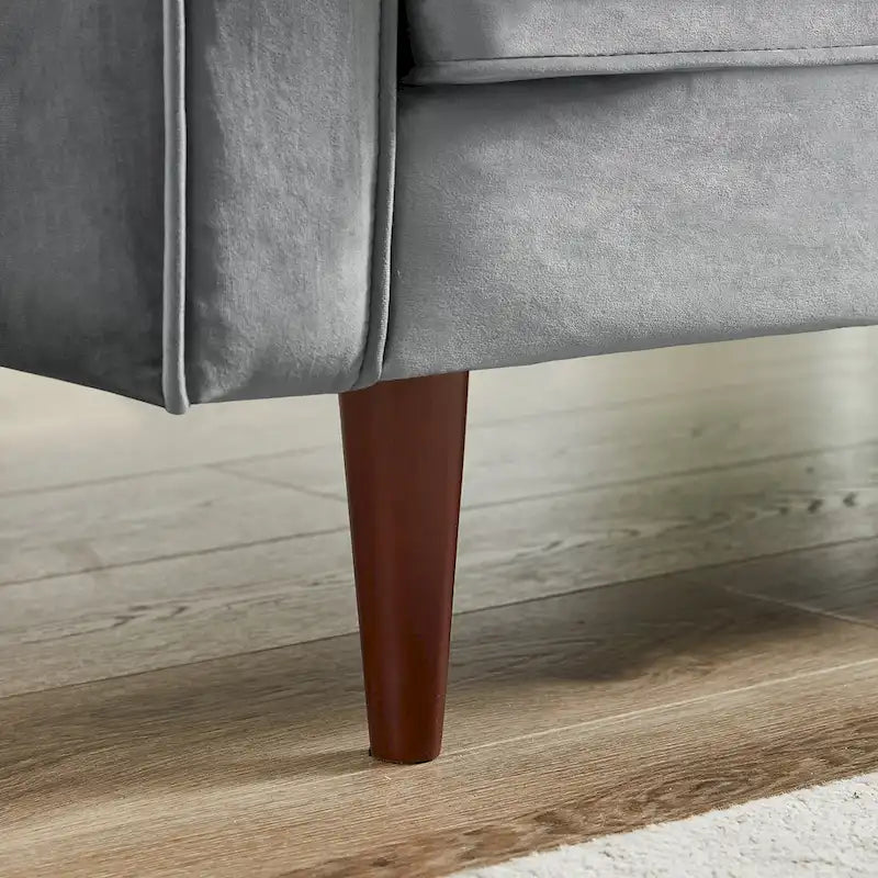 Kerry Mid Century Modern Comfortable Furniture Style Tufted Velvet Couch