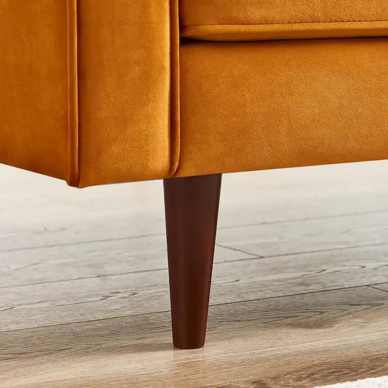 Kerry Mid Century Modern Comfortable Furniture Style Tufted Velvet Couch