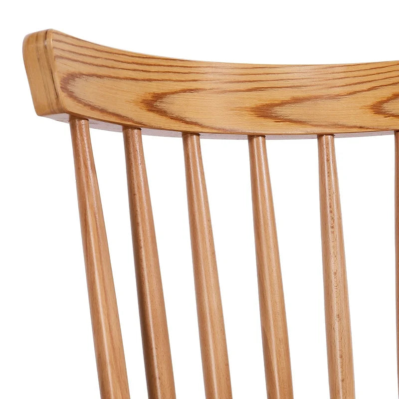 Solid Wood Spindle Back Windsor Dining Chairs, Set of 2 - 17.44 (W) x 19.7 (D) x 33.1 (H)