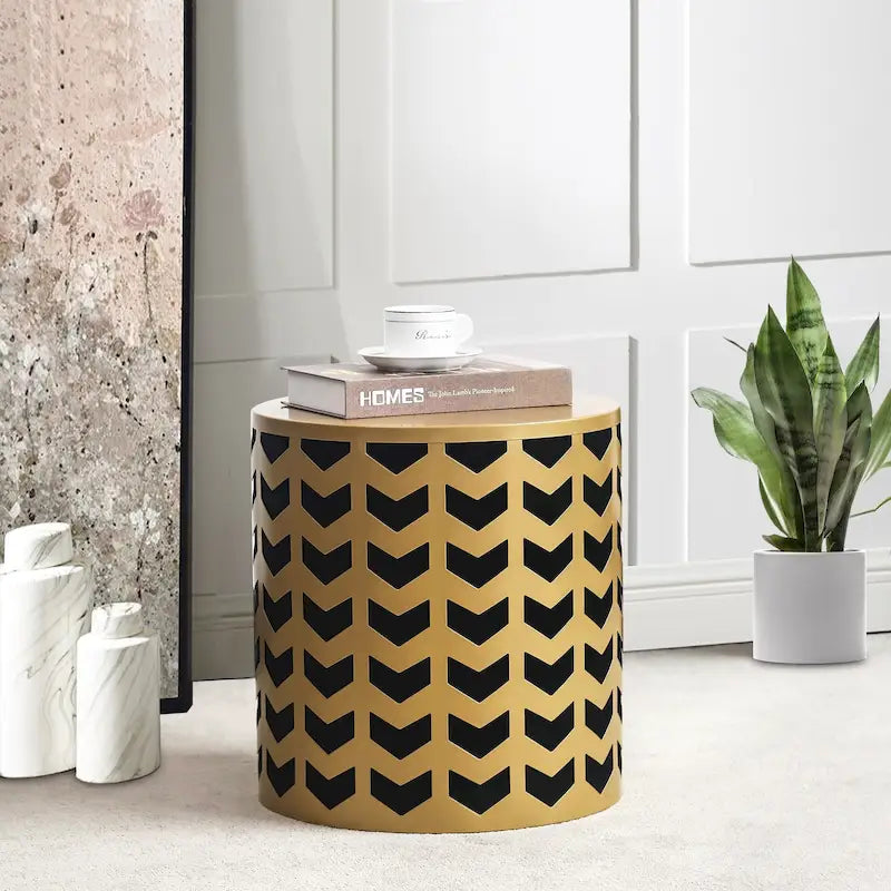 Set of 2 Round Nesting Side End Tables Set - Set of 2