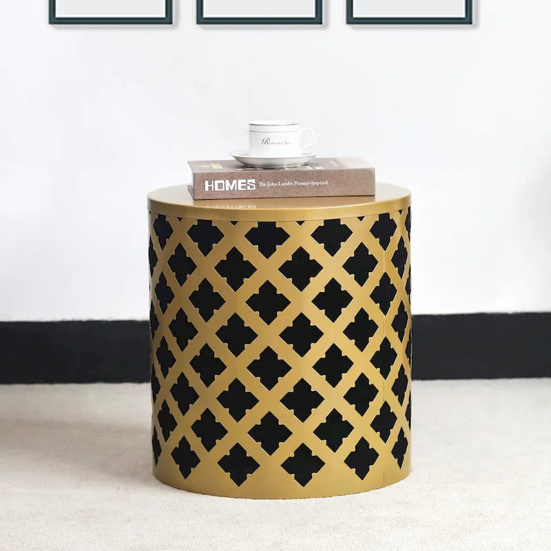 Set of 2 Round Nesting Side End Tables Set - Set of 2