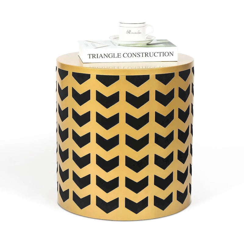 Set of 2 Round Nesting Side End Tables Set - Set of 2