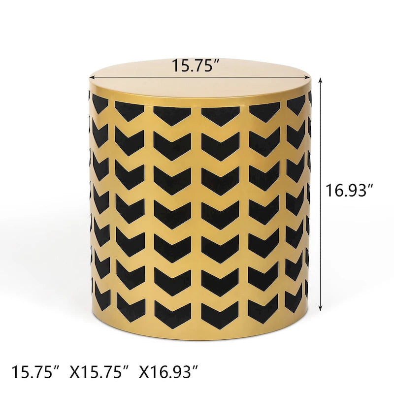 Set of 2 Round Nesting Side End Tables Set - Set of 2