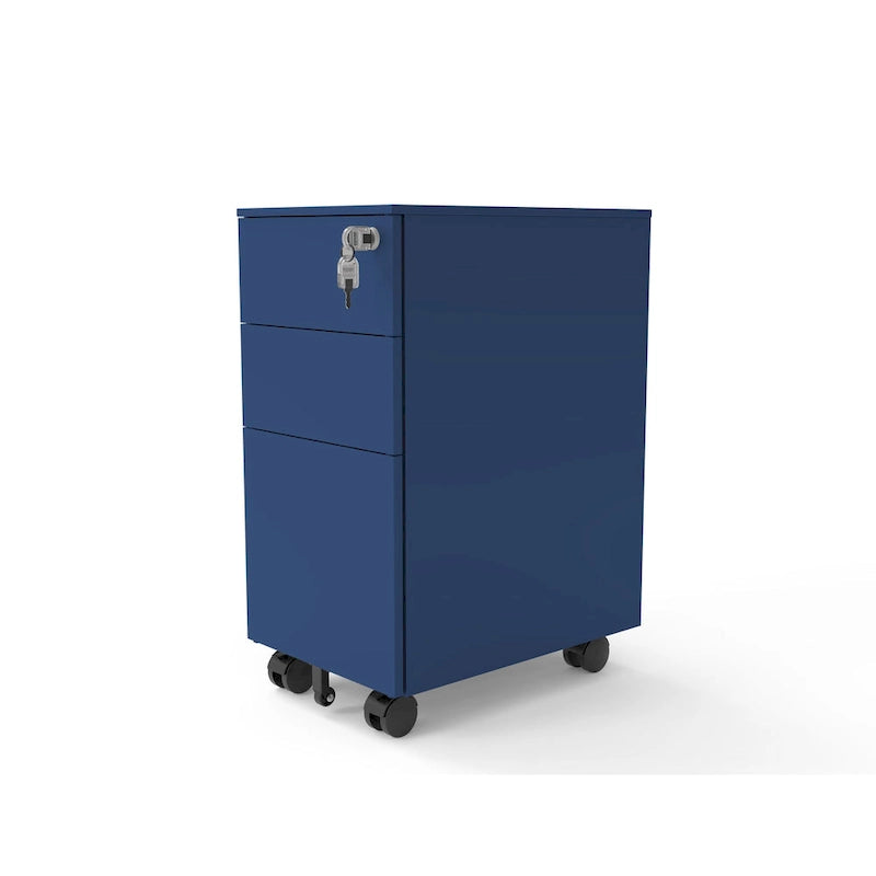 Owen Urban Metal Matte Lockable 3-Drawer Mobile File Cabinet by Furniture of America