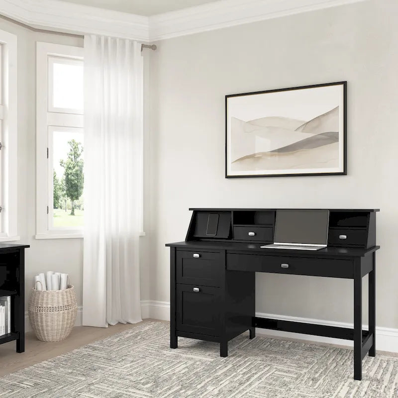 Broadview 54W Computer Desk with Desktop Organizer by Bush Furniture