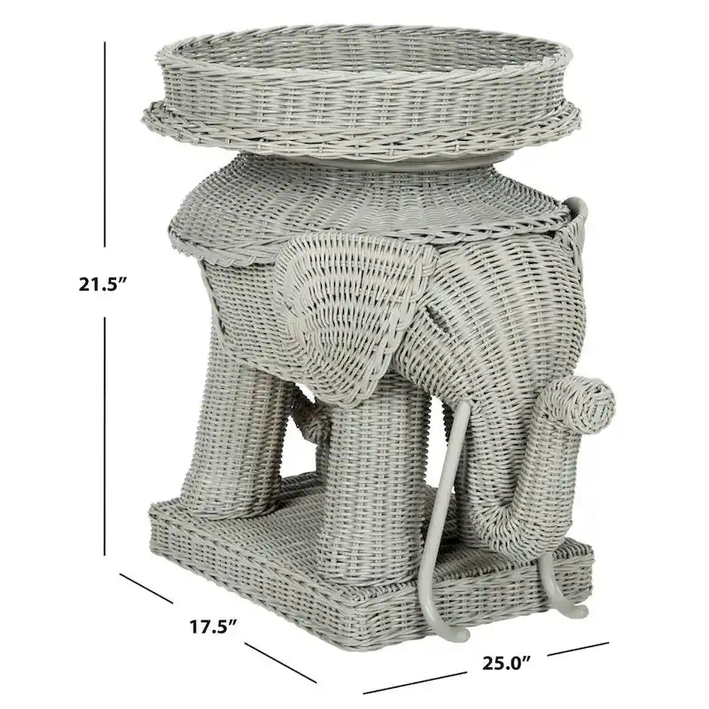 SAFAVIEH Bilek Storage Natural Accent Table - 25 x 17.5 x 21.5 - 25Wx18Dx22H