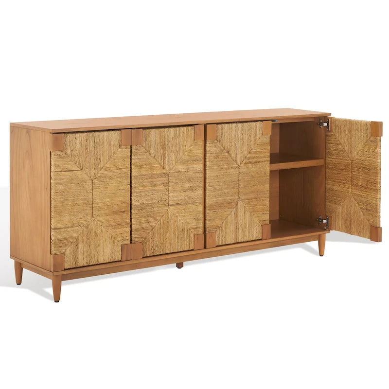 Couture Nedime Banana Stem 4-Door Sideboard - 69.8 In. W x 18.1 In. D x 32 In. H - 70Wx32Dx18H