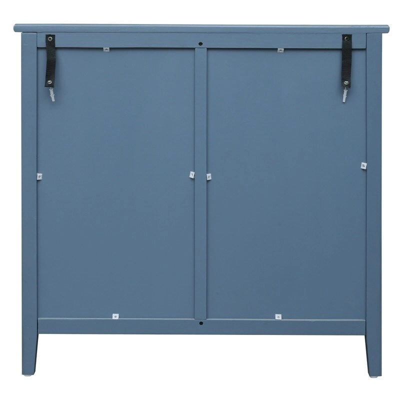 3 Drawer Cabinet, American Furniture,Suitable for bedroom, living room, study Blue