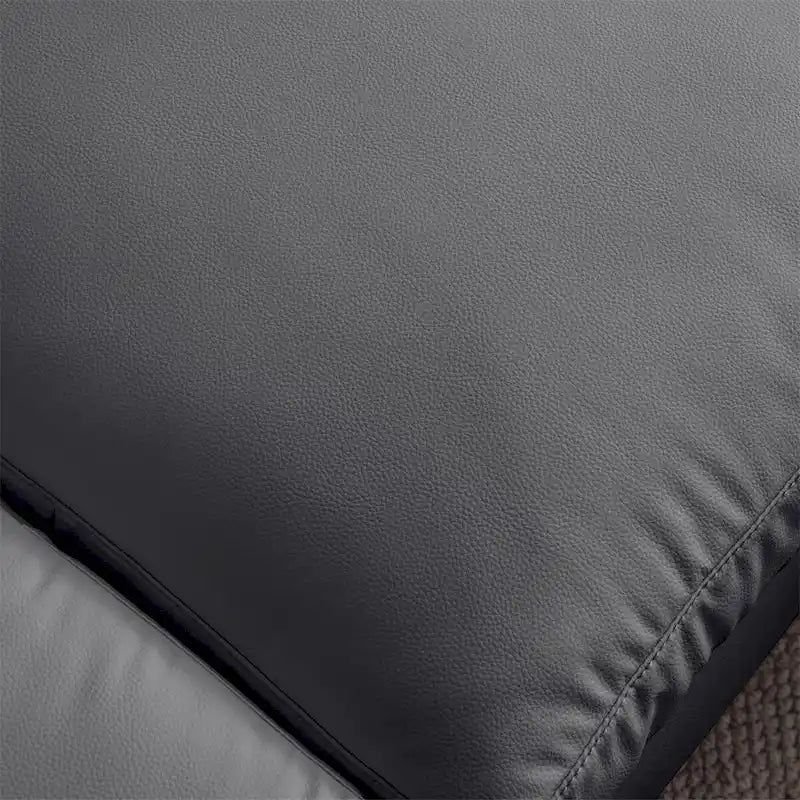 Sectional leather L-Shaped Sofa Couch with Reversible Chaise Lounge