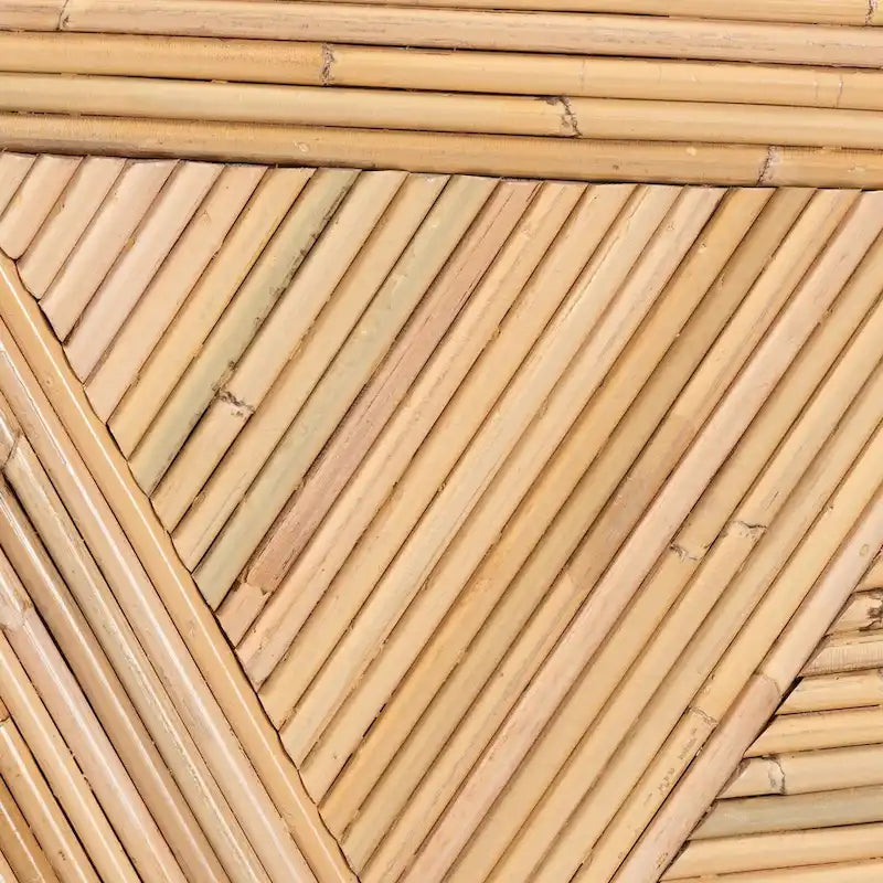 Milagra Modern Bohemian Natural Rattan End Table