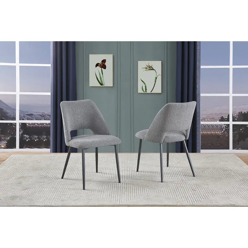 Best Quality Furniture Set of 2 Upholstered Side Chairs