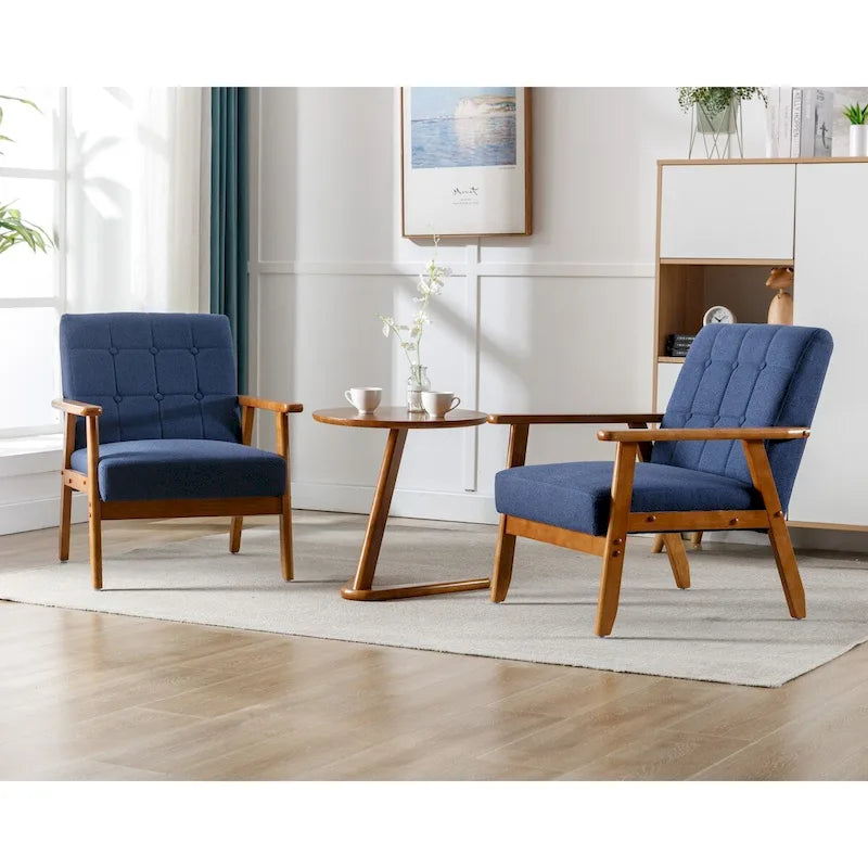 Accent Chairs Set of 2 with Side Table Arm Chair for Living Room Bedroom Office - 30.71H*25.39W *27.95D