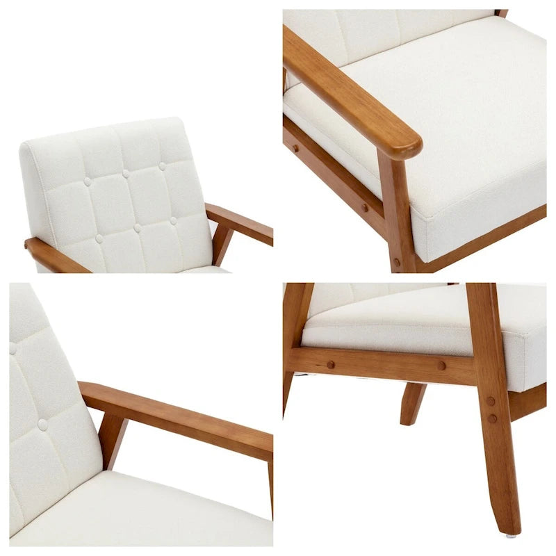 Accent Chairs Set of 2 with Side Table Arm Chair for Living Room Bedroom Office - 30.71H*25.39W *27.95D