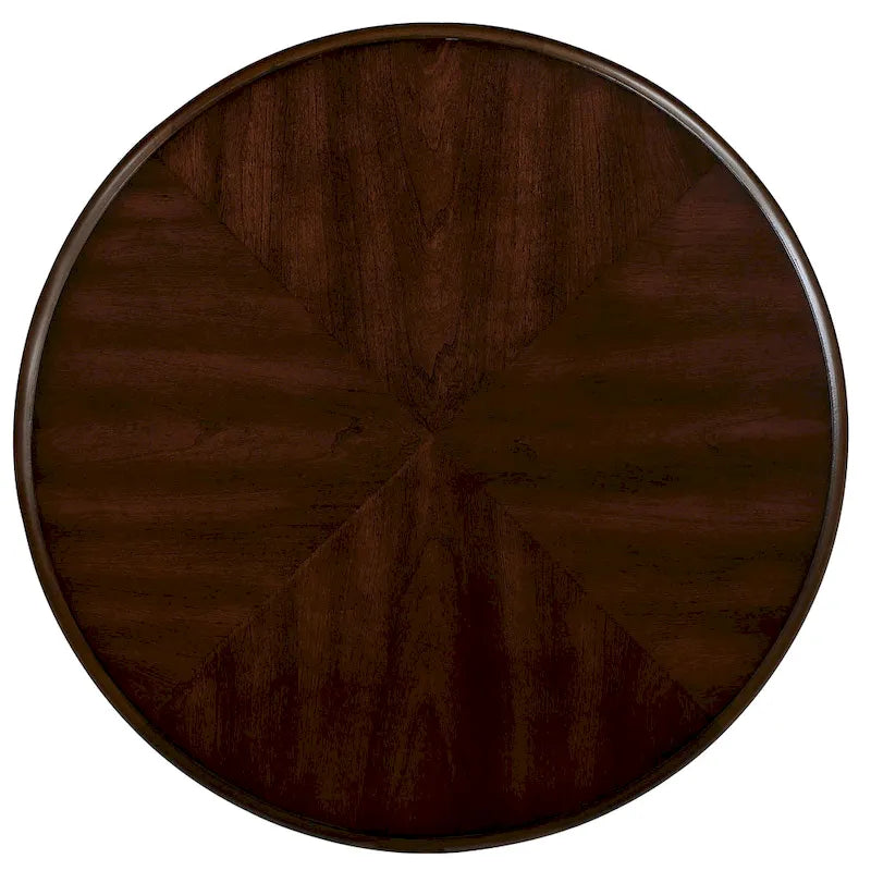 22 Round End Table,Solid Wood Sofa Side Table with Shelf,Living Room Corner Table Easy Assemble